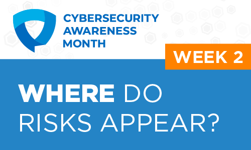Cybersecurity Awareness Month - Week Two: Where do Risks Appear?