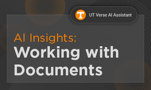 UT Verse AI Assistant AI Insights: Working With Documents