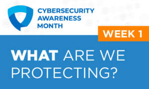 Cybersecurity Awareness Month; Weel One; What are we protecting?