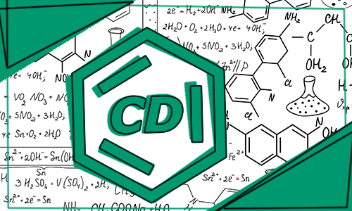 ChemDraw logo with chemistry formulas in the background.