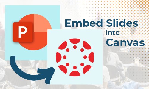 Embed Power Point Slides into Canvas graphic