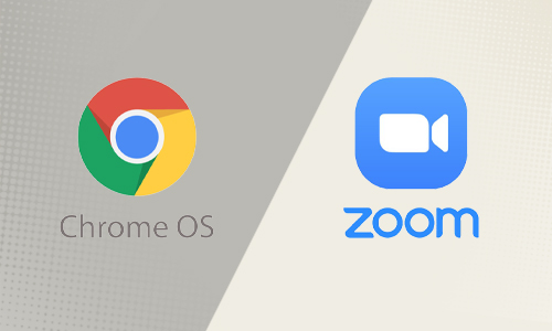 Chrome logo and zoom logo