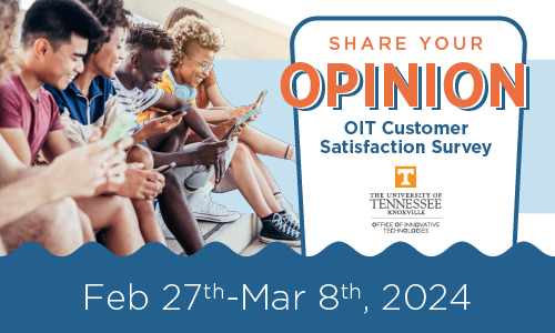 OIT Customer Satisfaction Survey Graphic