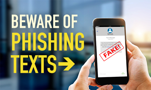 Beware of Phishing Text