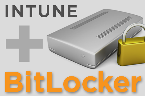 Intune + BitLocker, image of a harddrive with a paddle lock