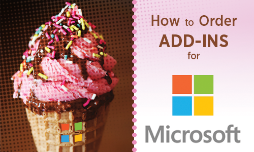 How to order add-ins for Microsoft