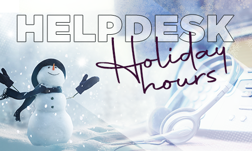 HelpDesk Holiday Hours
